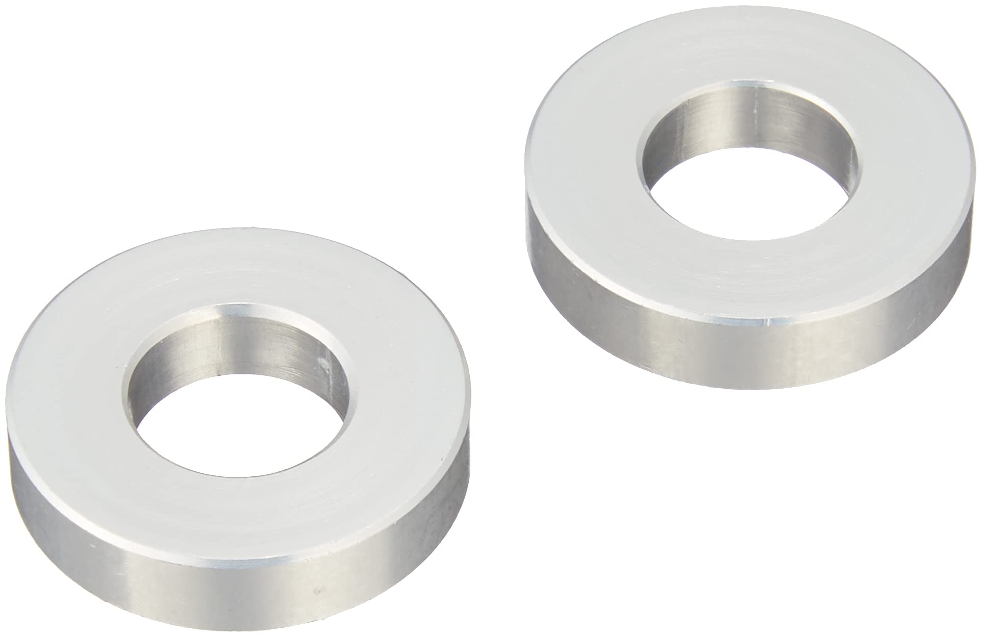 

POSH 200442-05 Aluminum Spacer for M10 (3/8 ) T5mm Silver 2 Pieces Height 5mm