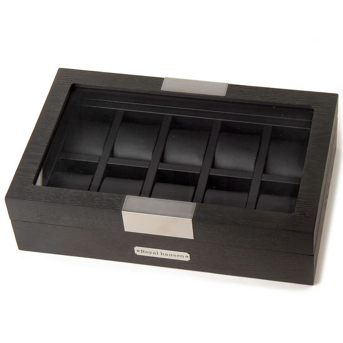 Деревянный кейс-органайзер Royal Hausen для 10 часов чёрный