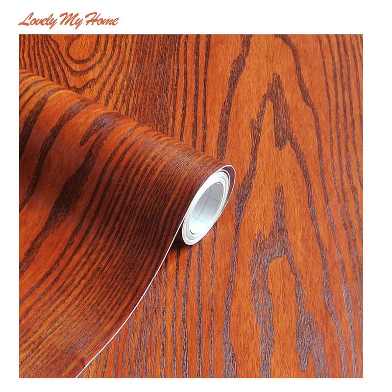 

10 м * 61 см палисандр 3D древесные зерна самоклеящиеся обои одежда двери шкафа самоклеящаяся бумага водостойкая