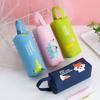 New Large Capacity Pen Bag Cartoon Multifunctional Pencil Bag Portable Double-layer Pencil Case Kid Stationery