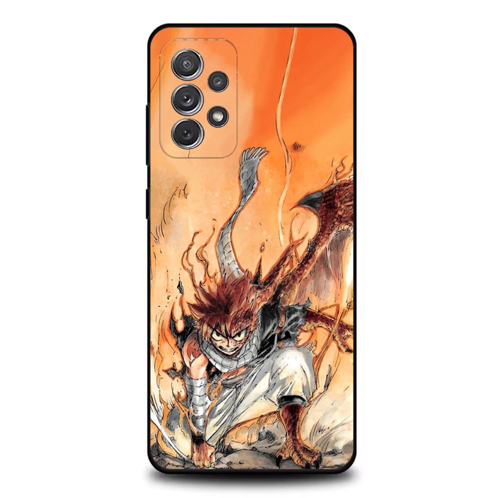 Fairy Tail Natsu Dragneel Phone Case For Samsung S25,S24,S21,S22,S23,S30,Ultra,S20,Plus,Fe,Lite,Note,10,9,5G Black Cover