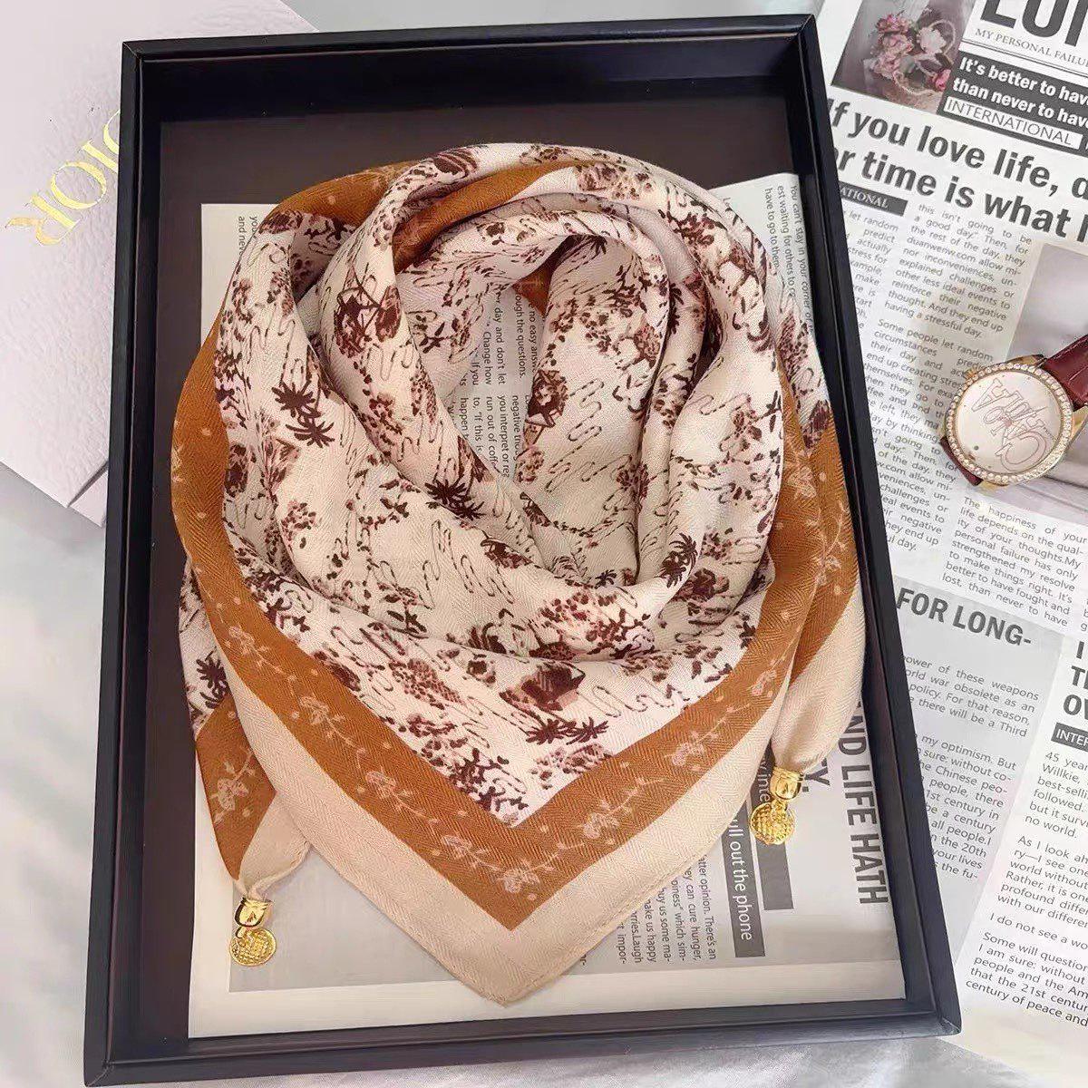 

Жіночий шарф на шию з магнітною застібкою - Легка, зручна бавовна, універсальний стиль