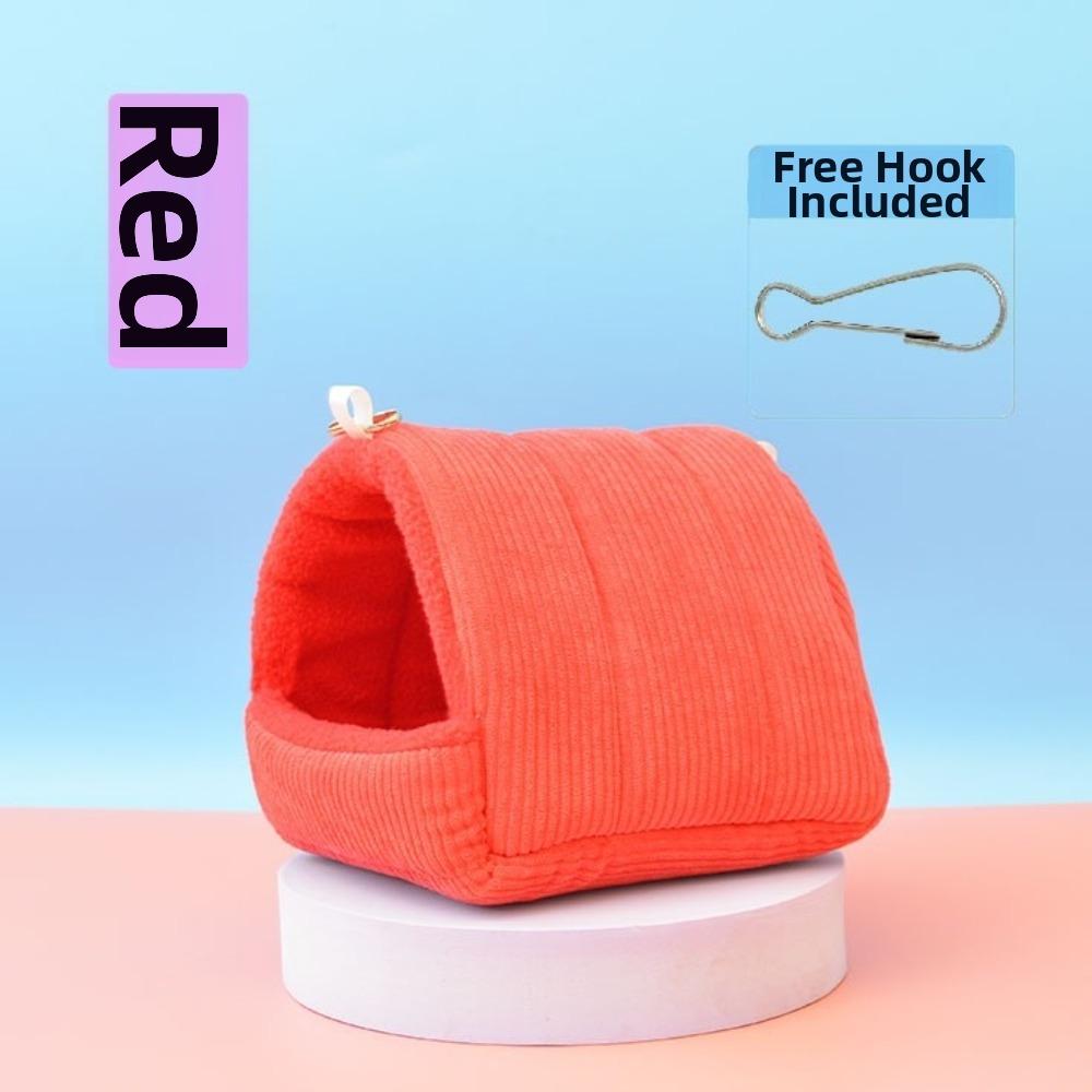 Tent Design Hamster Hammock Corduroy Small Pet Bed New Plushie Parrot Nest for Winter