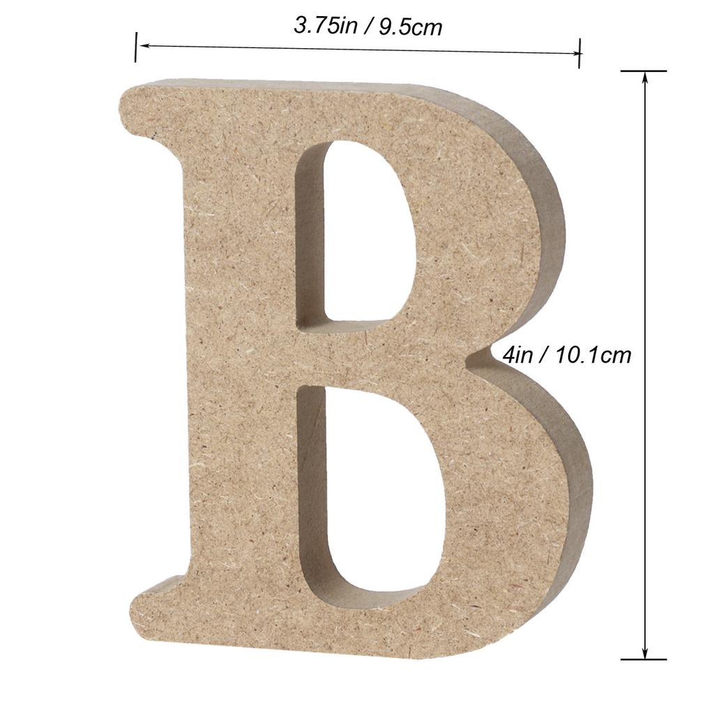 Wooden Alphabet Letters Pine Wood Texture Natural Wall Garden Wedding Party Decor Craft Letters For Nursery