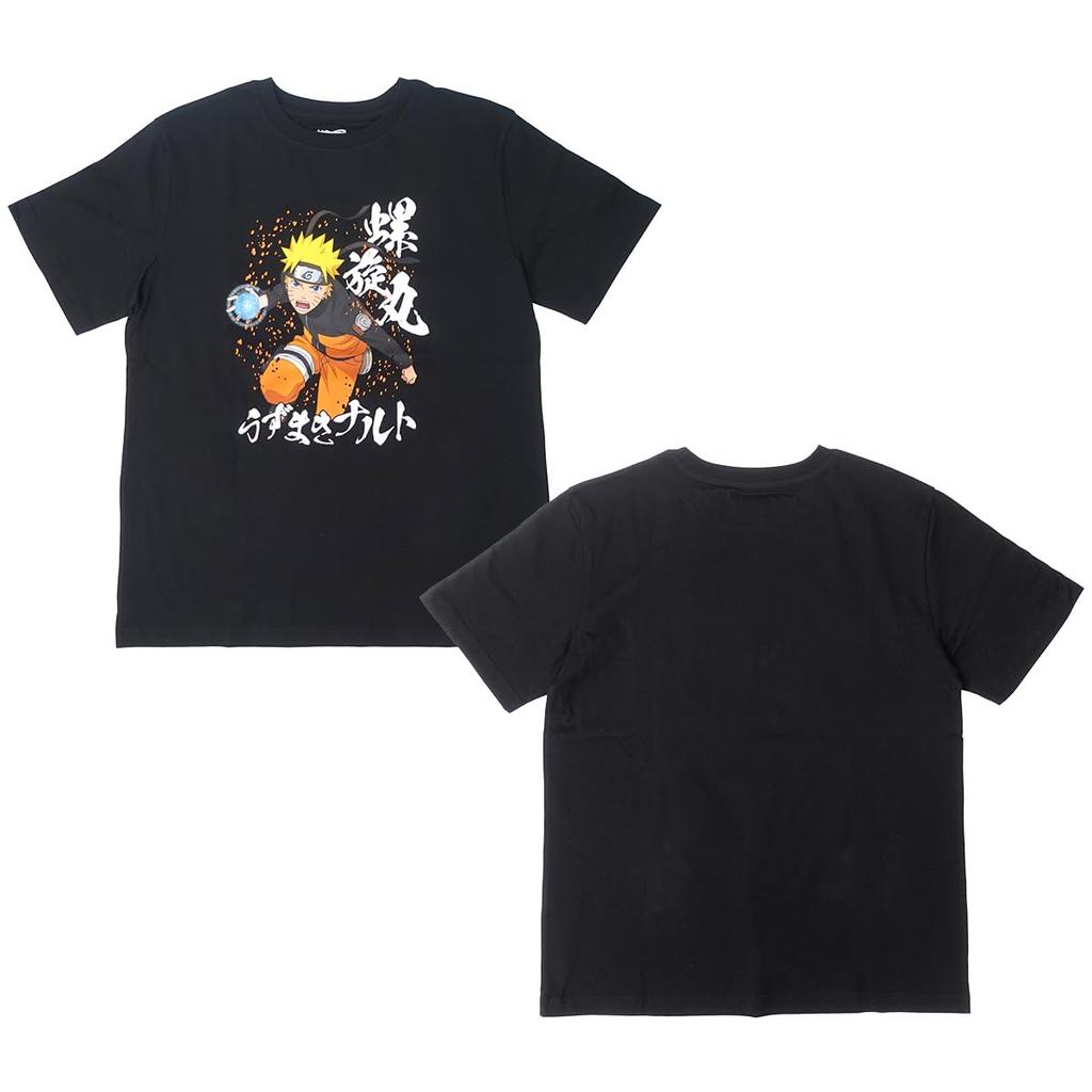 Naruto Shippuden Casual T-Shirt, Short Sleeve, Plus Size, Men's, Black