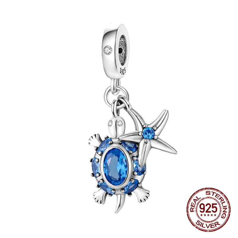 Copper Ocean Theme Turtle Octopus Seashells Charms Beads Fit Original Bracelets Diy Jewelry Making Women