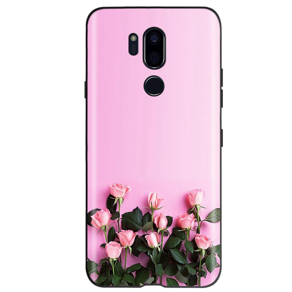 For LG G7 ThinQ Case G710 LM-G710 Cute Cat Butterfly Shockproof Soft Silicone Phone Case For LG G7 ThinQ Back Cover 6.53'' Coque