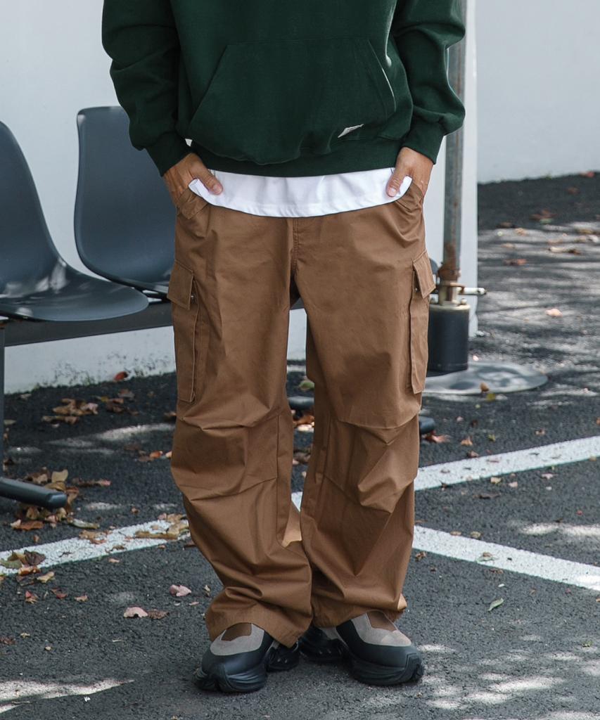 RUGGED HOUSE Utility Wide Cargo Pants Brown