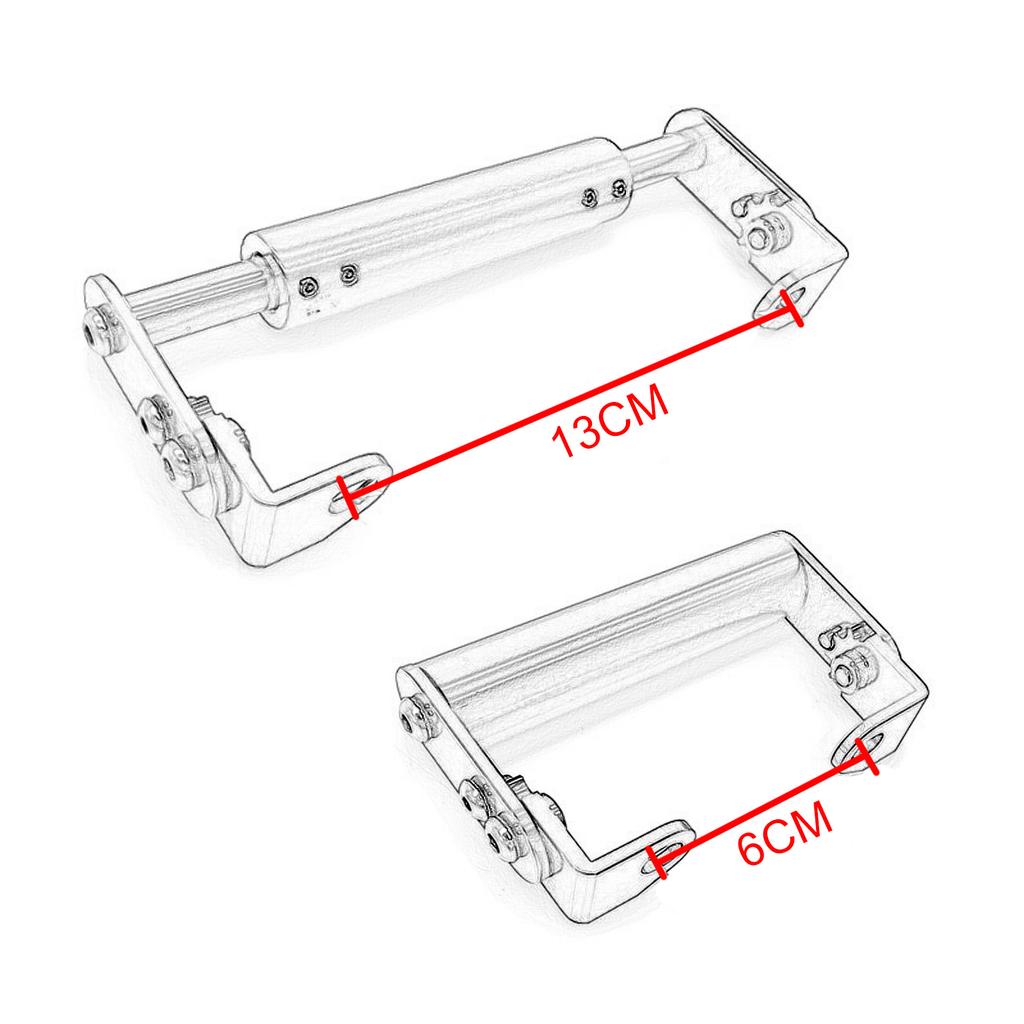 Phone Navigation Bracket Gps Extend Bracket 22Mm Black For Motorbike Motocycle