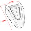 Motorcycle Rear Passenger Cowl Seat Back Cover Fairing Part Black Silver For Honda CBR650R CB650R CB CBR