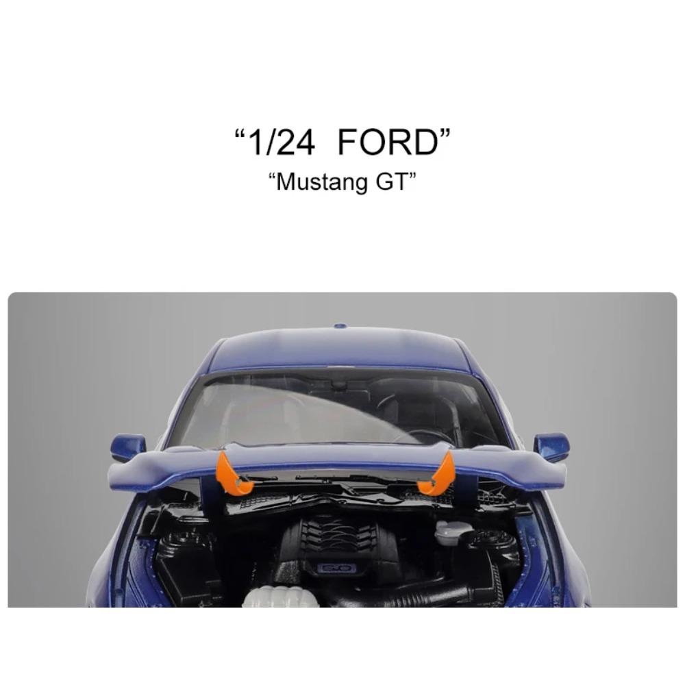 WELLY 1/24 Ford Mustang GT 2015 Alloy Car Model Diecast Toy Vehicle High Simitation Cars Toys for Children Kids Gifts