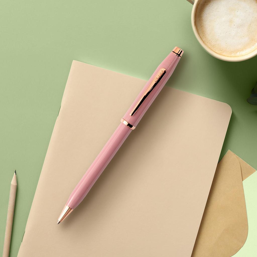 Cross Century II Smoky Pink Premium Gift Boxed Premium Ballpoint Medium Perfect Gift for Day or Promotion Oil-Based Pen, Nib, Father's