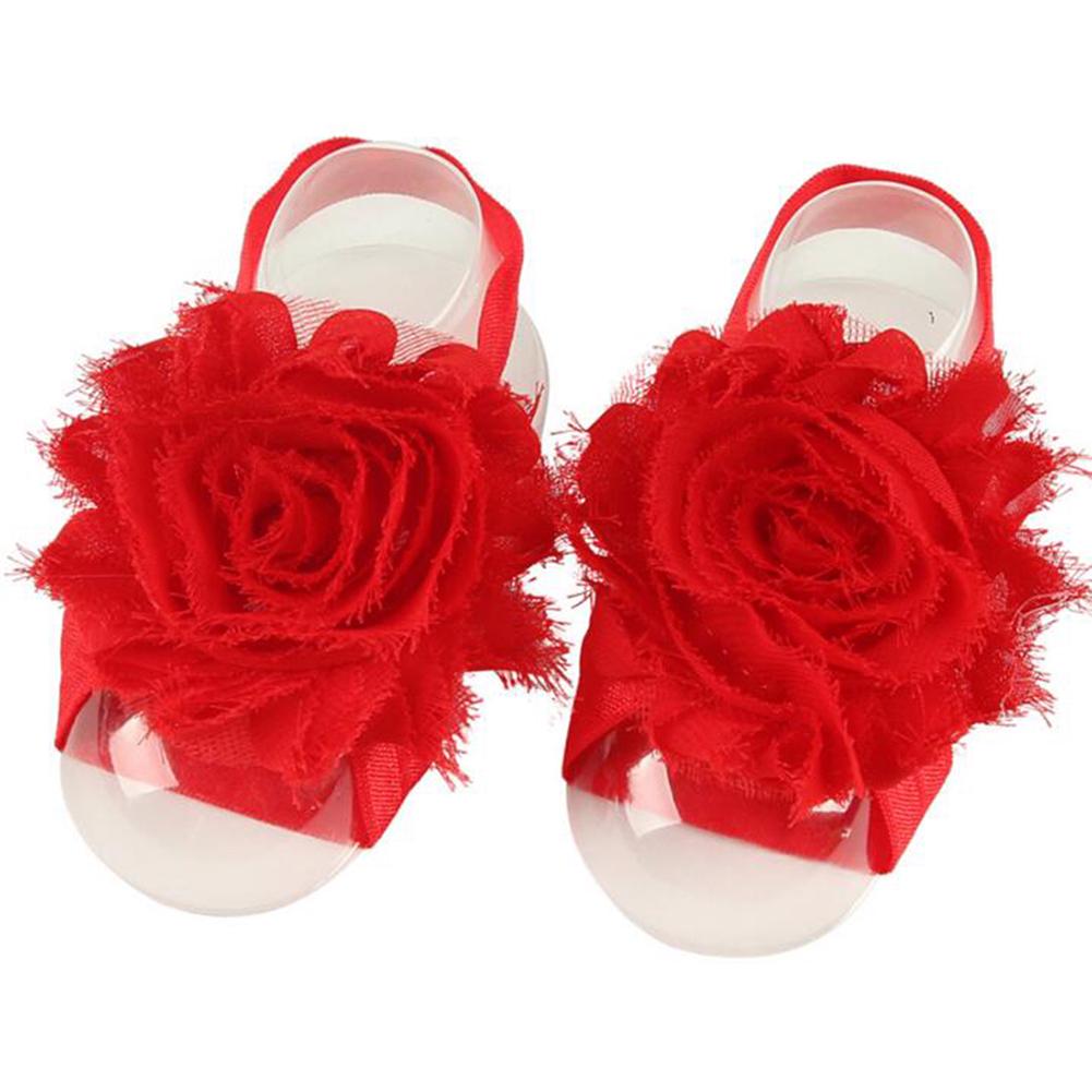 Baby Girl Beautiful Sunflower Foot Band Barefoot Sandals Shoes Wrist Flowers
