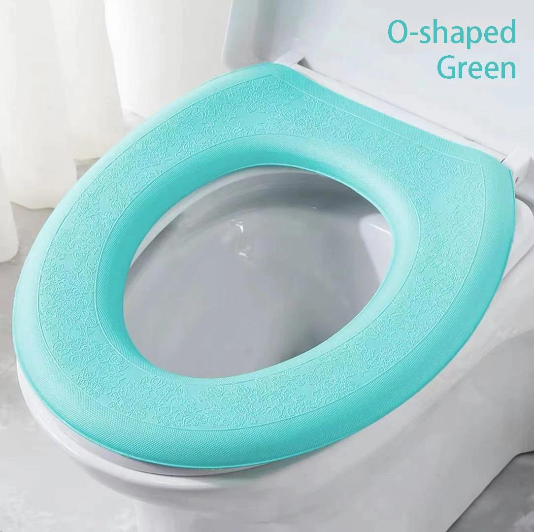 

Premium Merchandises High Quality Washable Toilet Seat Cover Waterproof Sticker Foam Cushion V-shaped Toilet Seating Washer Bathroom Implement Home