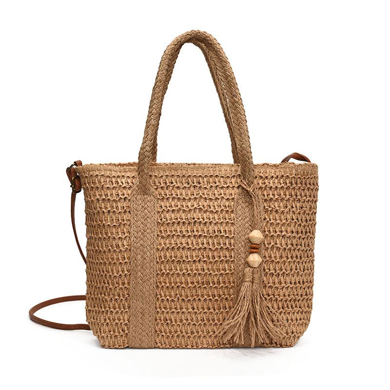 Large Capacity Handbag Women's New Beach Vacation Shoulder Tote Bag