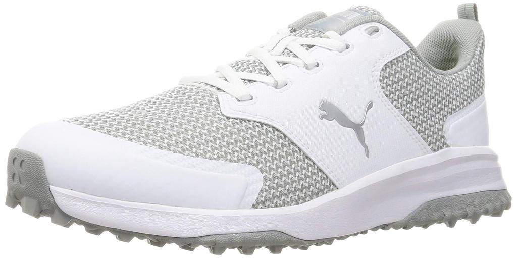 Golf Spikeless Shoes Grip Fusion Sports Puma Silver cm 3E [PUMA] 3.0 Men's White/Puma 30.0