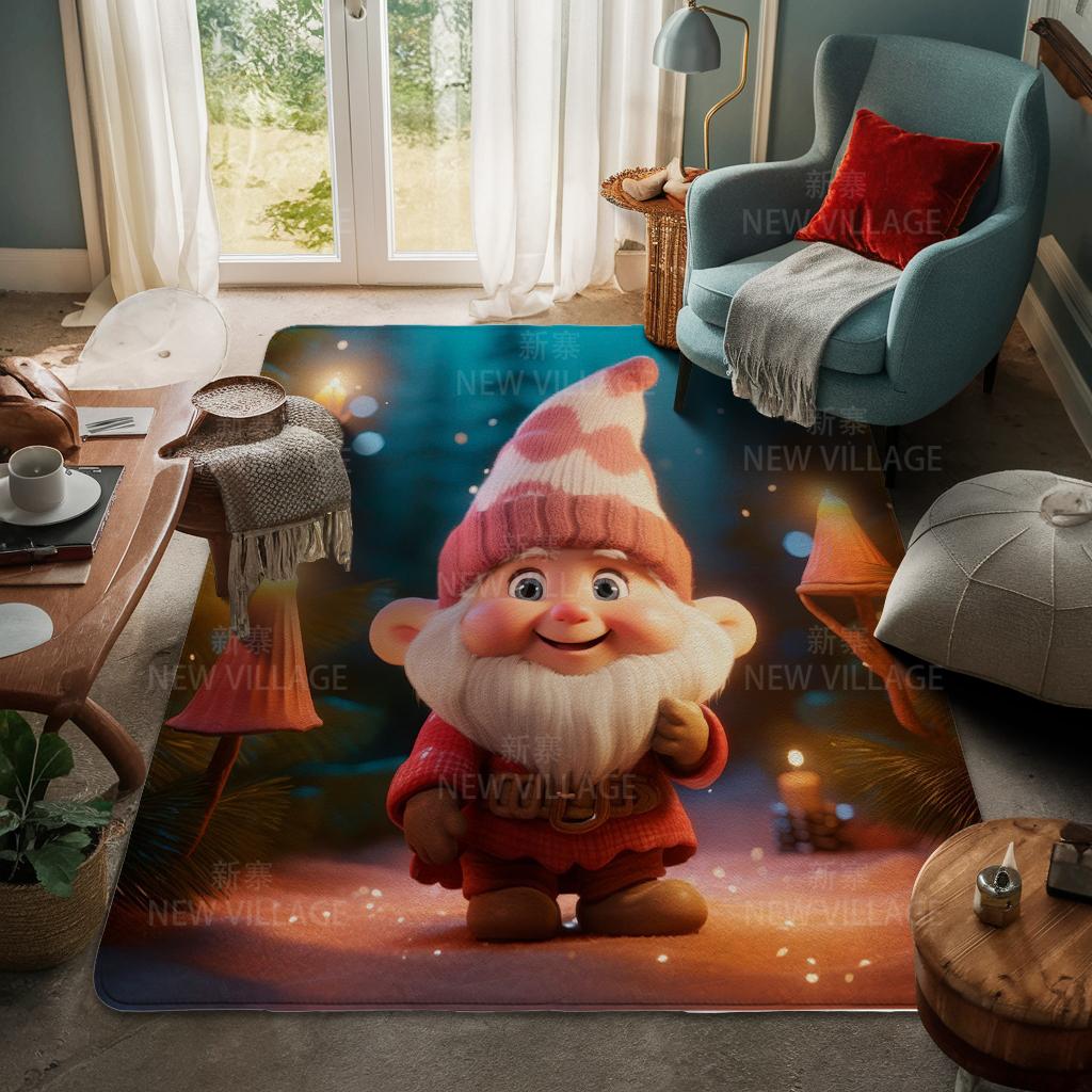 House Entrance Carpet Home Door Mat Living Room Bath Foot Bathroom Non-slip Water Absorption Rugs Bath Merry Christmas Winter