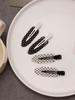 4pcs/Set Acetate Seamless Hairpin, Black & White, Acrylic Alligator Hair Clips, Cute Bangs & Hair Clips Accessories, Hair Accessories For Women