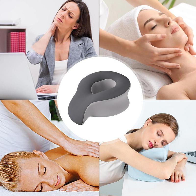 Massage Pillow for Bed Support Pillow for Face Down Rest High Elasticity Deep Sleep Tool for Travel, Business Trip, Home, Dorm