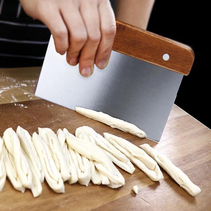 Stainless Steel Scraper With Scale Dough Scraper Rice Noodle Scraper