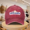 MenS Baseball Cap Halloween Pumpkin Bat Pattern Fashion Casual Hat Adjustable Spring And Autumn Travel Tourism Seaside Vacati