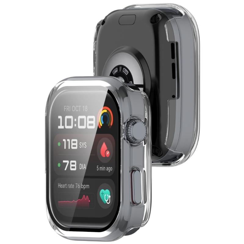 Scratch Proof Protective Cover For Smartwatch With Integrated Screen Guard Shockproof Prevents Damage PC Tempered Glass