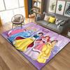 1pc Princess Area Rug, Non Slip Floor Mat, Cartoon Character Design, Soft Velvet, Room Decor, Washable