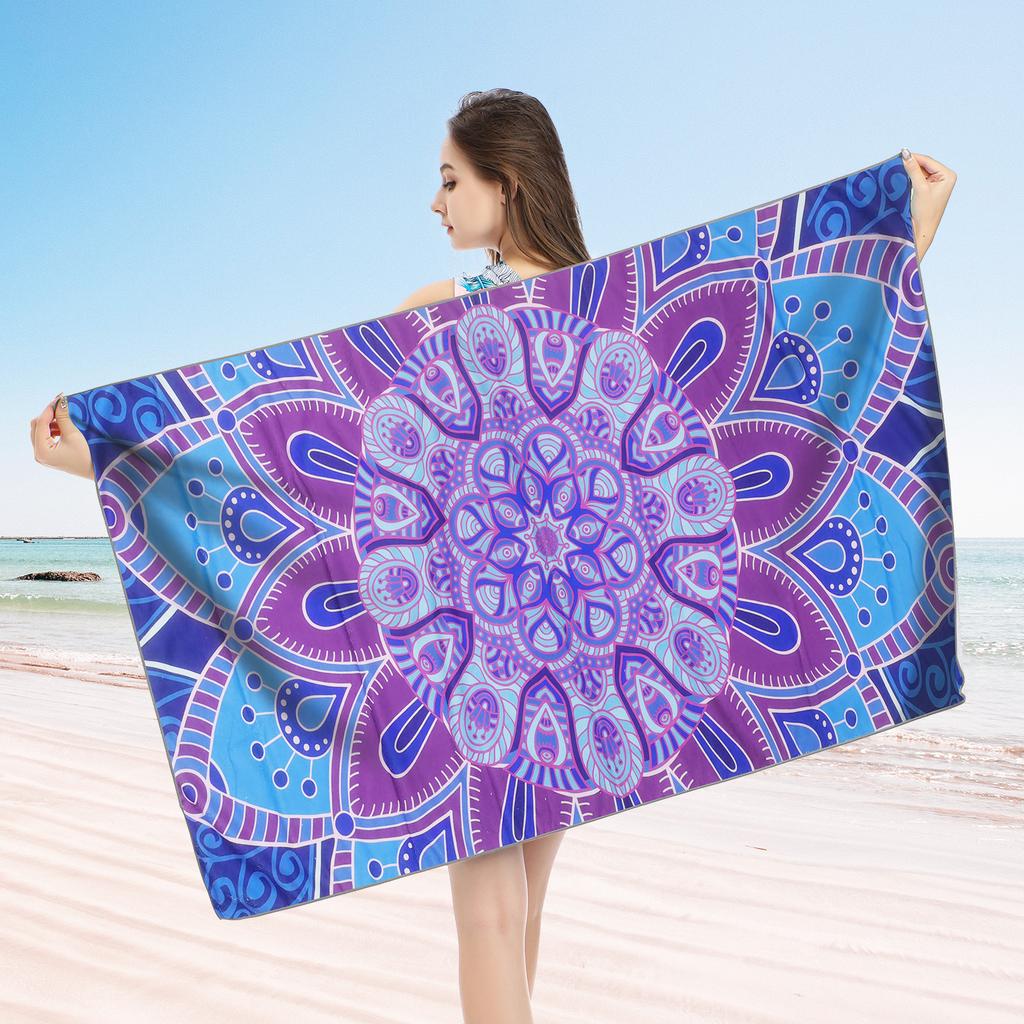 1pc Fashionable Leopard Print Large Beach Towel, Multifunctional Beach Towel for Sports Swimming, Yoga, Camping