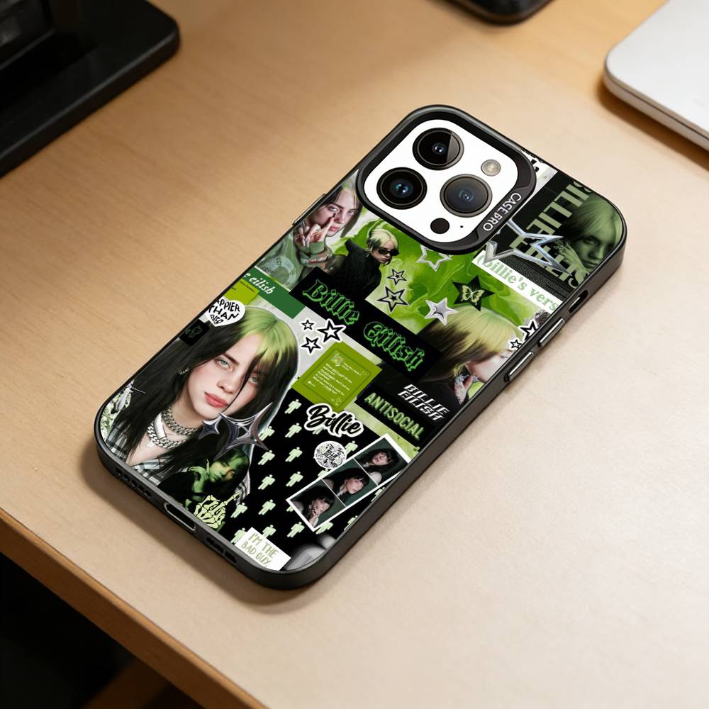 Чехол для телефона Billie Eilish Bad Guy для iPhone 17,16,15,14,13,12,11 Plus,Pro Max,XS,Цветной Посеребренный Внутренний Чехол iPhone12PROMAX