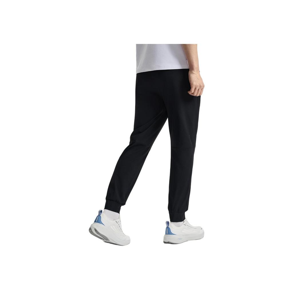 New FILA Fitness Knitted Sports Pants Men's Pitch Black A11M521608FBK