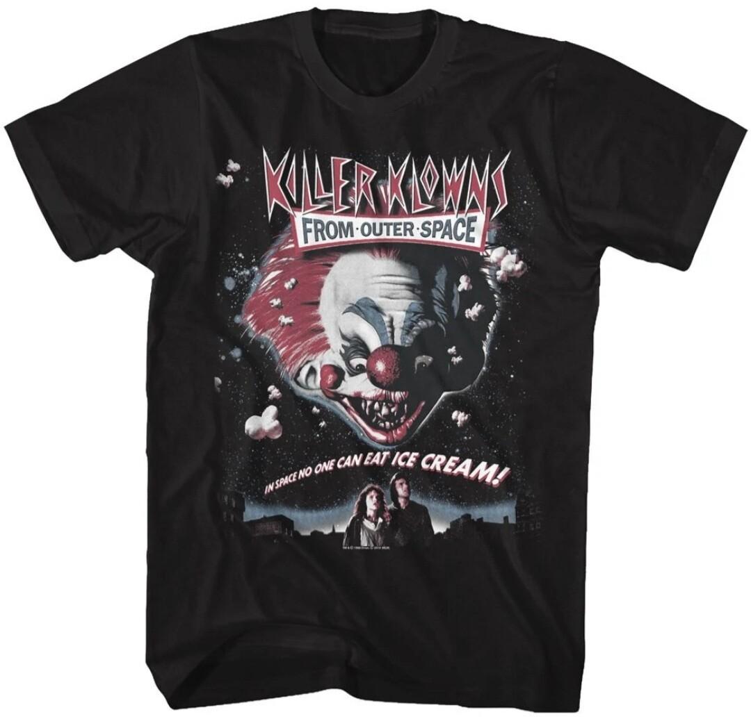 Killer Klowns From Outer Space Horror Movie Poster Halloween Shirt badhabitmerch M
