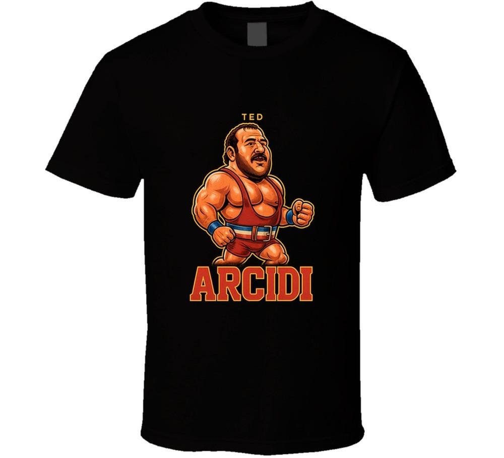 Ted Arcidi Retro Wrestling Legend Caricature T Shirt Unisex T-Shirt XL
