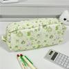Korean Style Solid Color Cute Square Pencil Case - Large Capacity for Students