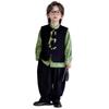 Traje Chinês Tang para Meninos Outono 2025: Conjunto de Camisa e Calça Bordada de Panda Estilo Antigo