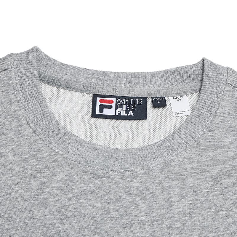 Men's FILA ORIGINALE Sweatshirts Unisex Smoke Cloud Heather Gray Crew Neck Moderate Other