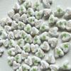 Perline in Ceramica Dipinta Tulipano e Farfalla Rosa Retrò per Braccialetti e Collane Fai da Te