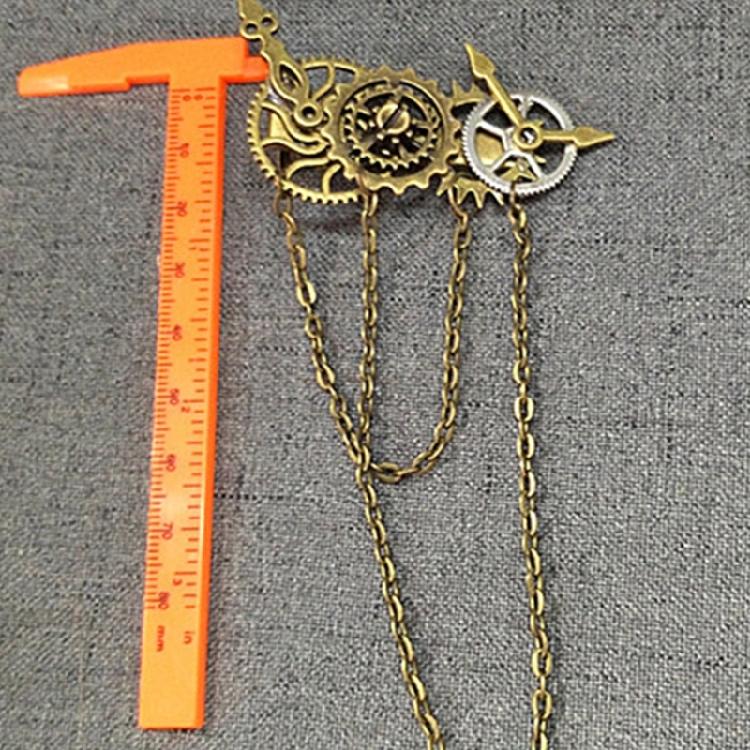 Punk Clock Metal Hair Clip Steampunk Gear Hairpin Vintage Headwear Party Gifts