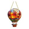 Acrylic Suncatcher Hanging Ornament Vibrant Hot Air Balloon Flat Window Decor Sign for Solar Patio Balcony