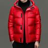 Youth Thickened Winter Warm Fashion Hooded Jacket Short Down Jacket Men'S White Duck Down Glossy Breathable