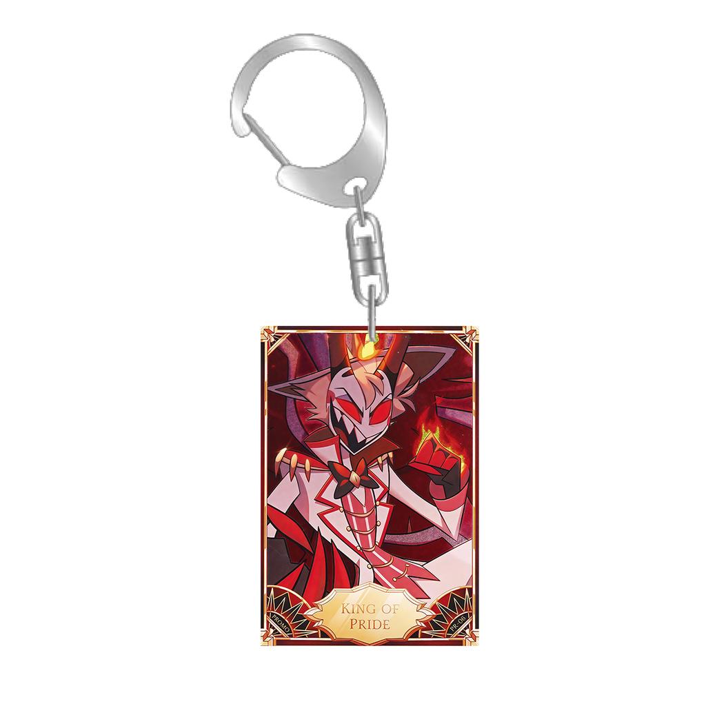 Anime Cartoons Acrylic Key Chain for Abel Peppermint 3 Vees Alastor Fat Nuggets Card Key Buckle Self-Made Student Bag Pendant
