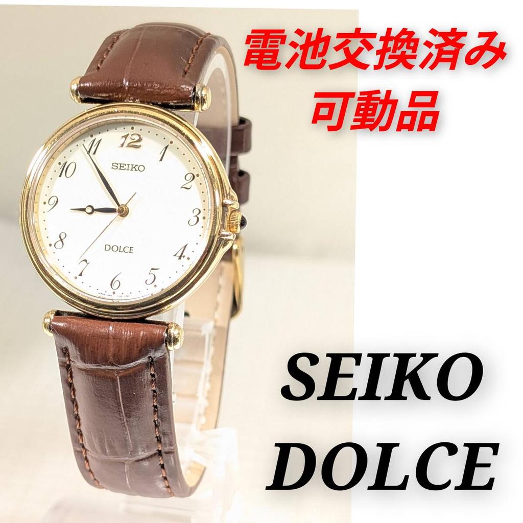SEIKO Dolce Battery and Strap Working Men's Watch, Replaced, Condition, V-13