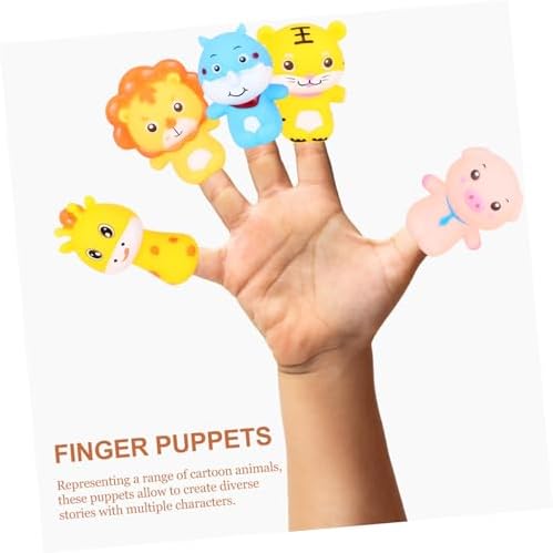 5-Piece Animal Finger Puppets Set, High-Quality Interactive Hand Puppets for Creative Play, Early Education, Motor Skills & Social Interaction