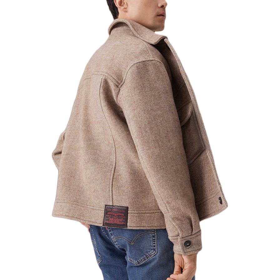 Levis SS25 New Year Limited Edition Double Pocket Button Closure Comfortable Jacket Men Jacket Light-Brown 0036D-0000