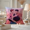 Anime Heartstopper Kissenbezug Milbendichter Kissenbezug Versteckter Reißverschluss seidiger Kurzflor Sofakissenbezug
