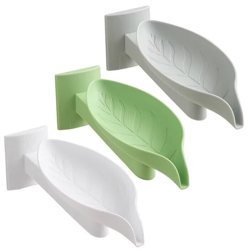 LIEI Leaf Suction Cup Draining Soap Dish