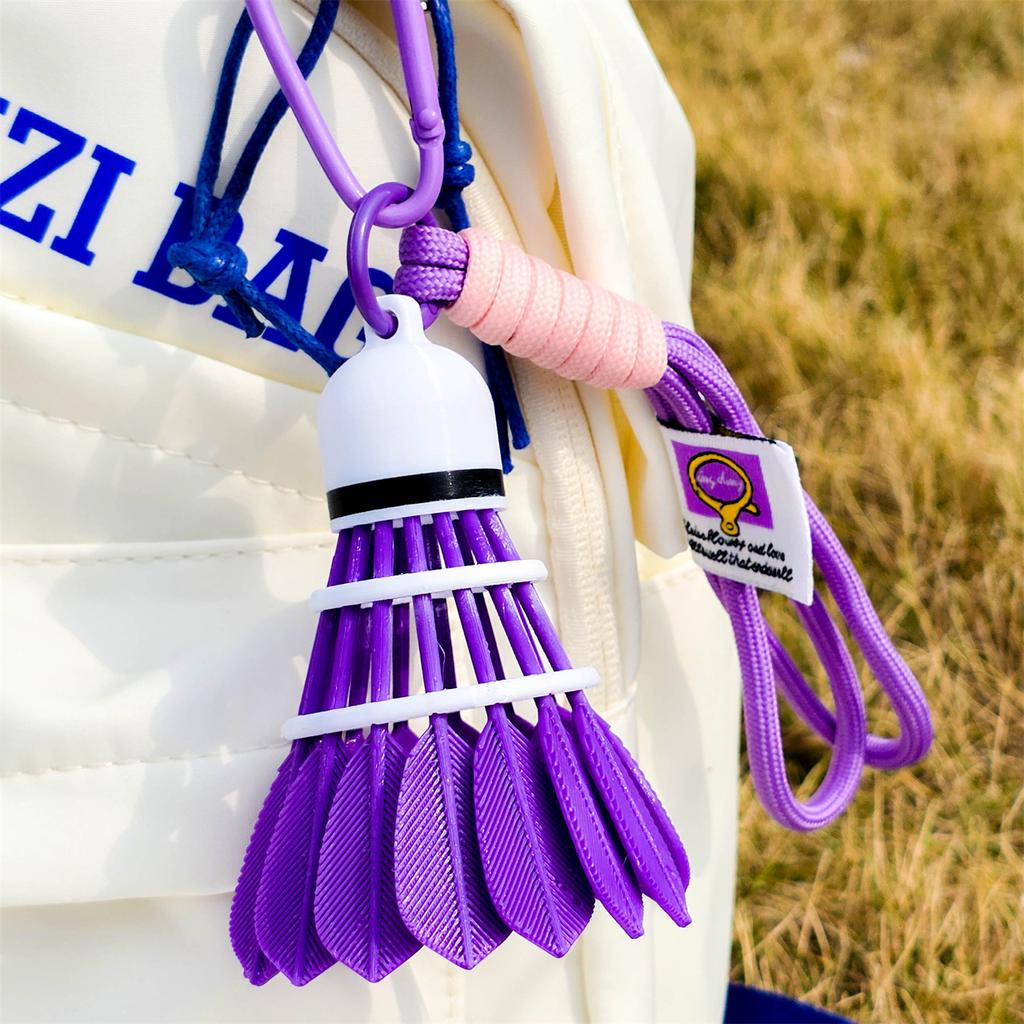 3D printed rainbow badminton pendant, outdoor sports bag pendant, badminton enthusiast gift