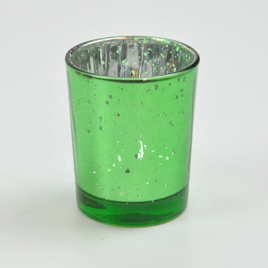 Colorful Mercury Glass Tealight Candle Holder for Wedding Parties Hotel Cafe Bar Home Decoration