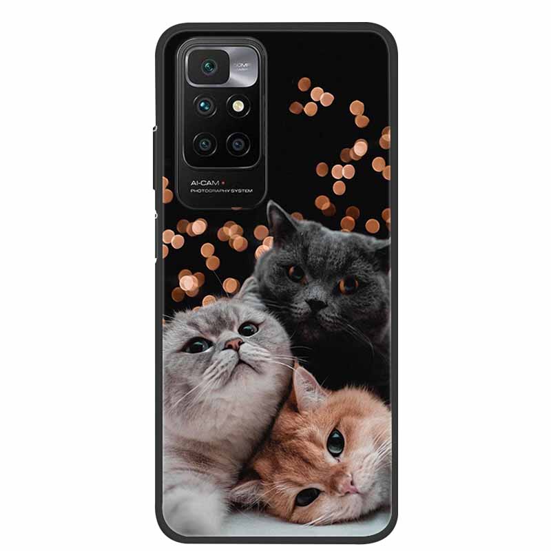 Für Xiaomi Redmi 10 Hülle Stoßfest Weiches Silikon TPU Rückabdeckung Für Xiaomi Redmi10 Handyhüllen Redmi 10 Prime 2022 Süße Cartoon