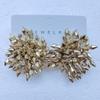 1Pair Ear Jewelry Flower Tassel Earrings Exaggerated Beads Earrings Fashion Explosion Earrings