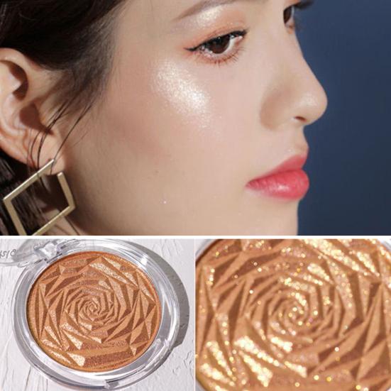 Smooth Natural Beautiful Facial Rose Highlighter-Palette für Mädchen